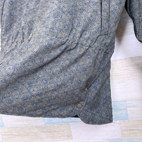 Forresters Gore-Tex Vintage Rain Jacket Green Retro Print Zip USA Womens Large - Picture 3 of 10